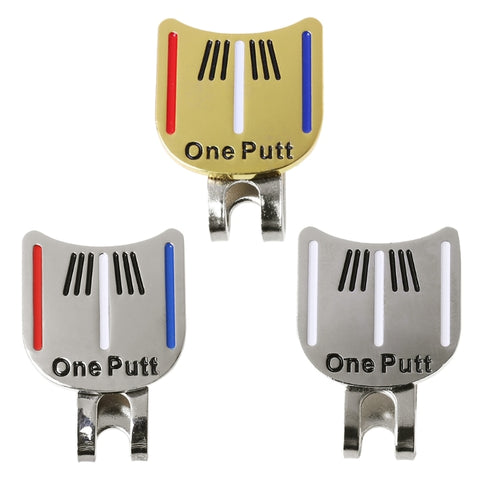 Golf Cap Clips Ball Aiming Marker Removable Metal Professional Training Supplies